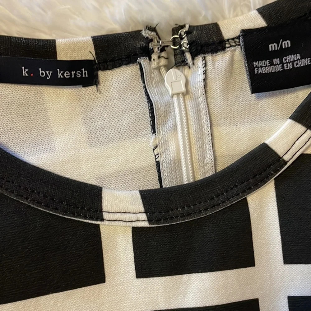 K. By Kersh Retro style Black & White Dress - Picture 6 of 8